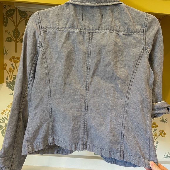 Caslon relaxed chambray jacket size S - Picture 4 of 8